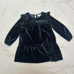 Cat & Jack Dark Green Velvet Dress